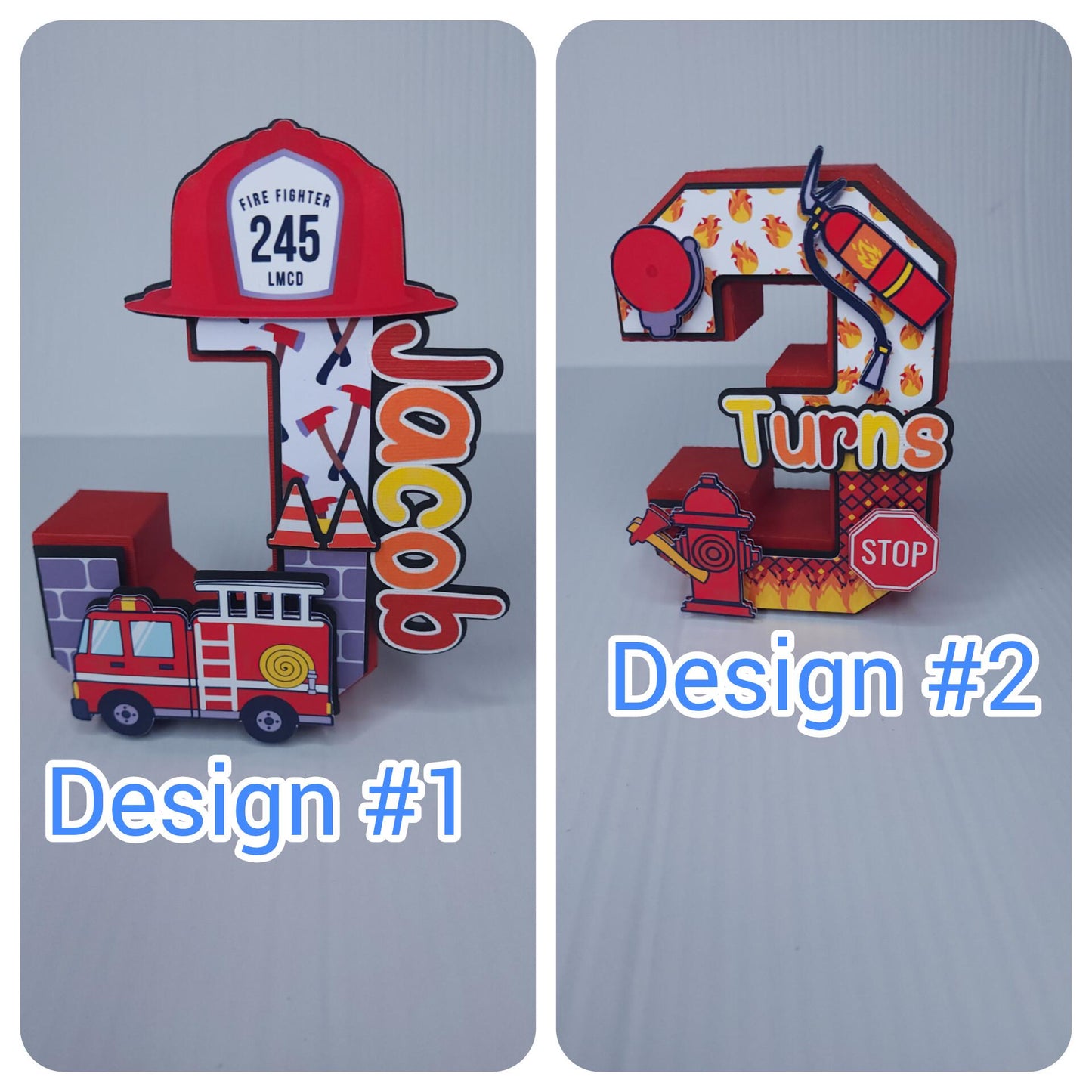 Fire Truck 3D letters, Fire Truck Party Decorations, Firefighter Birthday Decorations, Fire Truck, Fireman Party, Fire Truck Party Favor