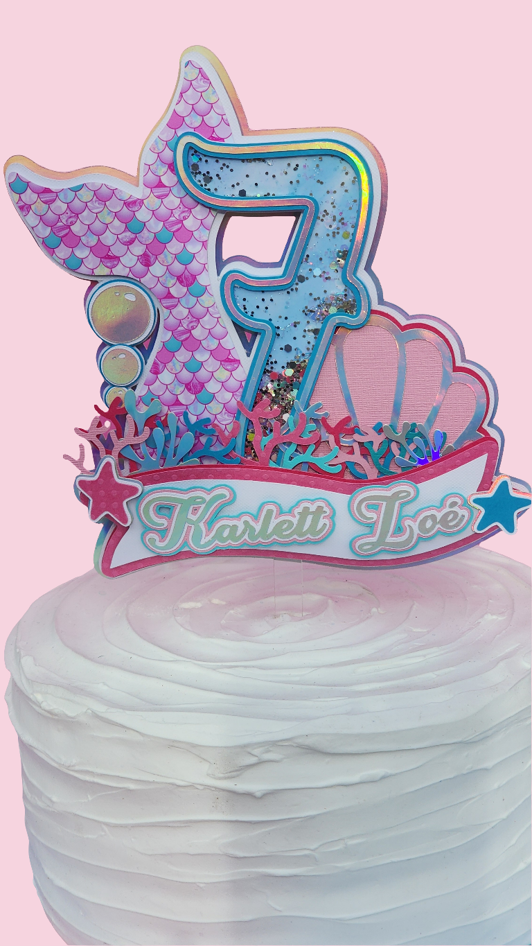 Cake topper de Sirena