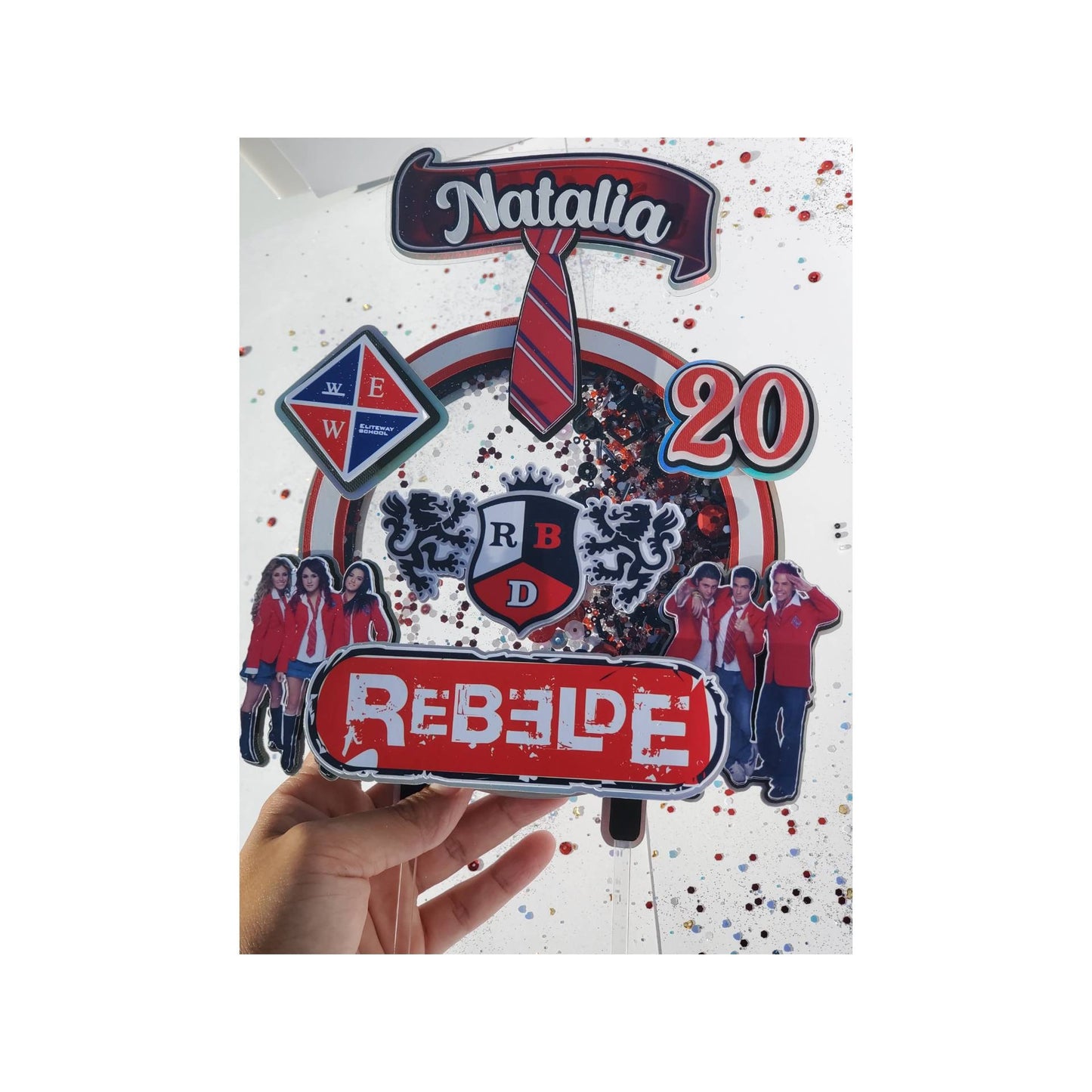 RBD Rebelde cake topper, RBD Rebelde Birthday Decorations, EliteWaySchool, Rebelde rbd party decorations, RBD decor, Rebelde Birthday