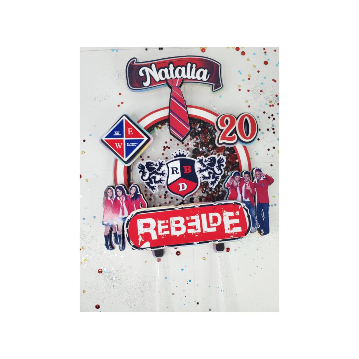 RBD Rebelde cake topper, RBD Rebelde Birthday Decorations, EliteWaySchool, Rebelde rbd party decorations, RBD decor, Rebelde Birthday