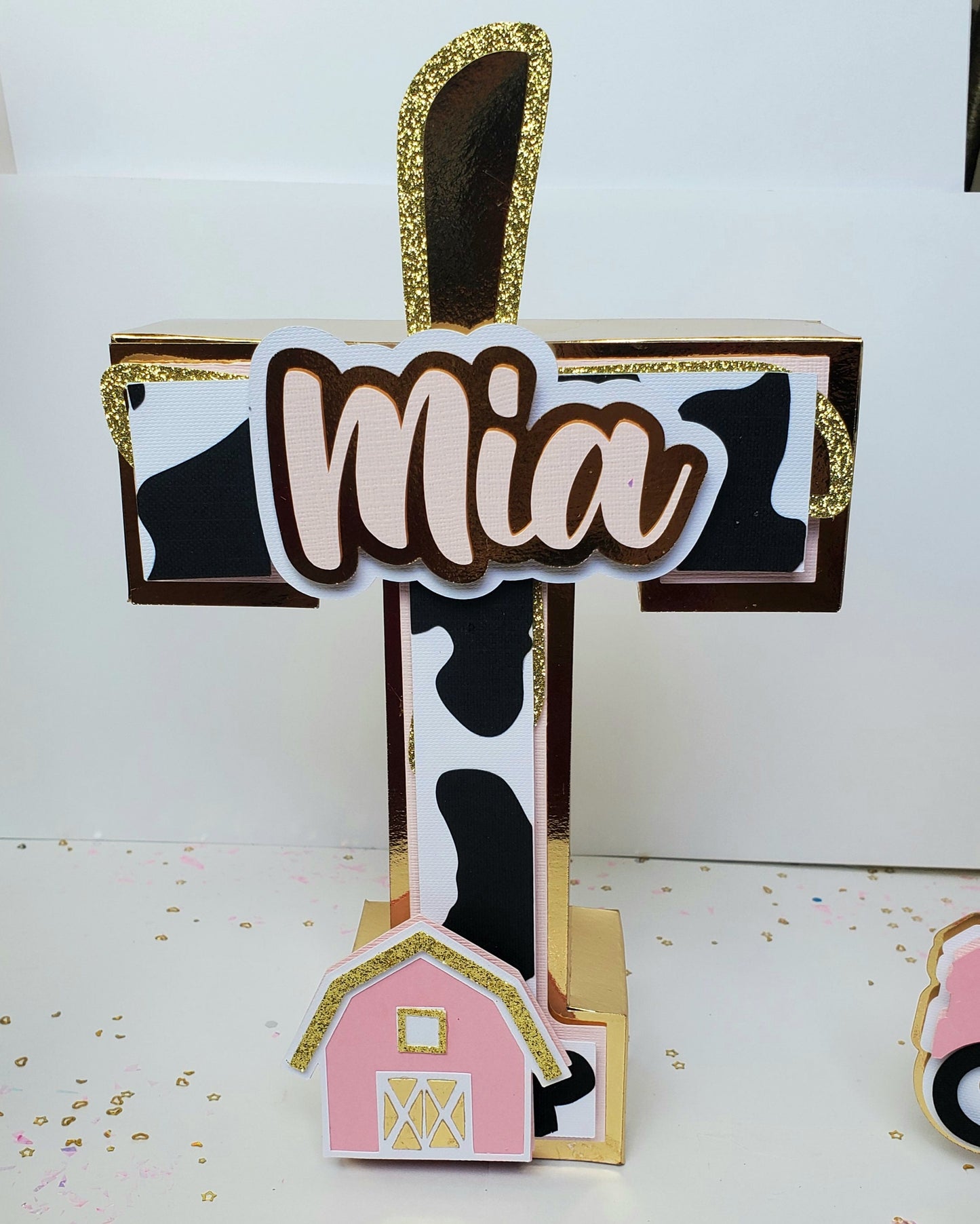 Cow 3D letters, Girly Cow Party Decorations, Girly cow Birthday Party, Farm Girl Birthday, Holy cow pink 3D letters, girly Baby cow Theme