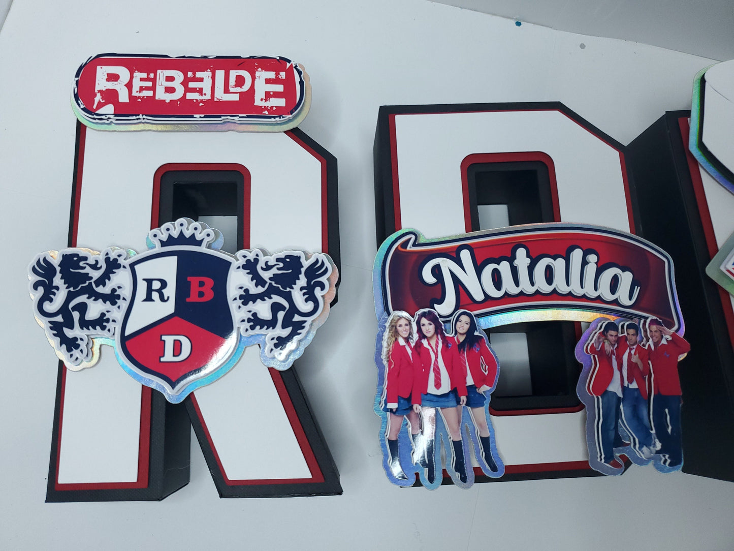 RBD 3D letters, RBD birthday party, Rebelde Party decorations, RBD Rebelde theme, Rbd Birthday Party Decorations, Elite Way School Party