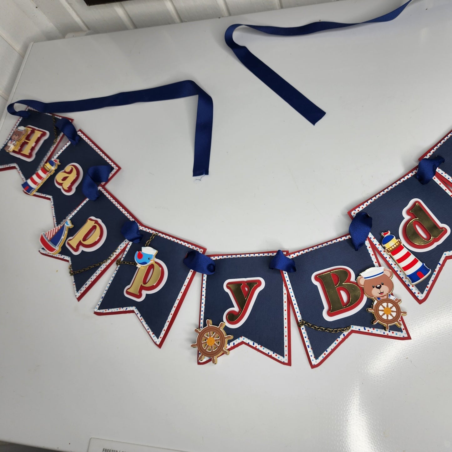 Nautica Banner, Nautica Marine Birthday Decorations, Nautical Party Decorations, Marine Birthday Supplies, Nautica Marine Birthday Theme