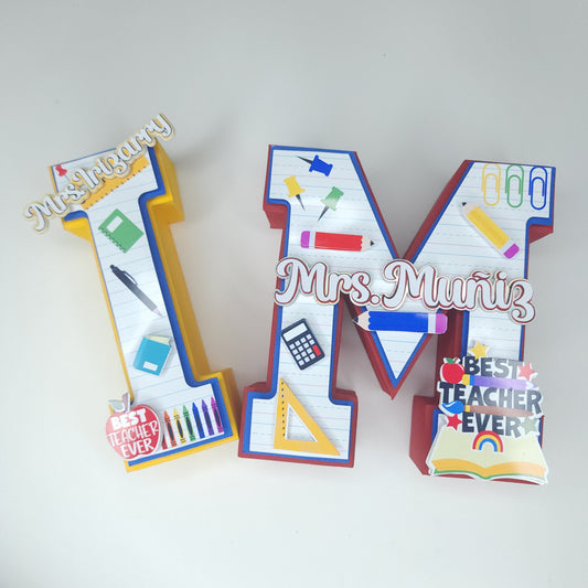 Teacher Appreciation Gift, Teacher 3D letters, Teacher Appreciation Week 3D letters, Teacher Appreciation Desk Decor, Teacher Appreciation