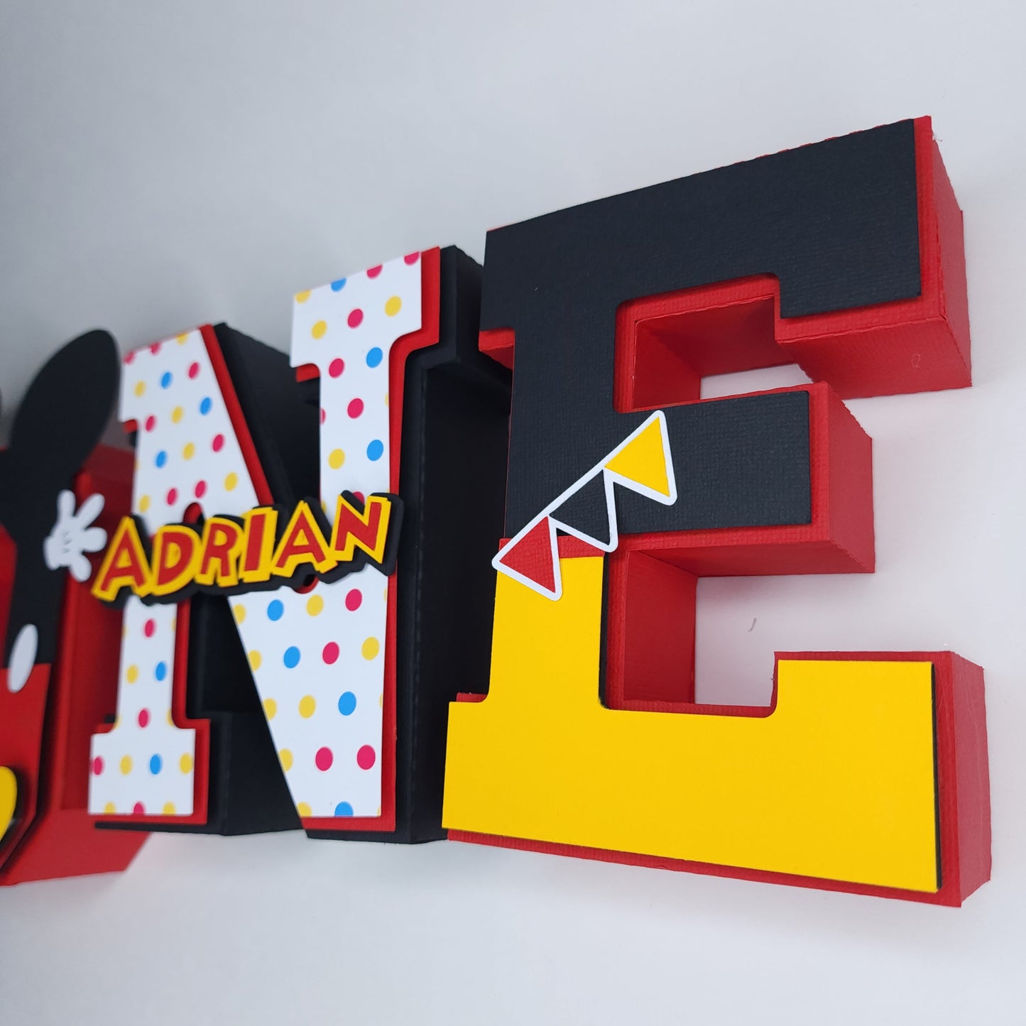 Mickey Mouse 3D letters, Mickey Mouse Party Decorations, Mickey Mouse Birthday Decorations, Mickey Mouse Party theme, Mickey Party theme