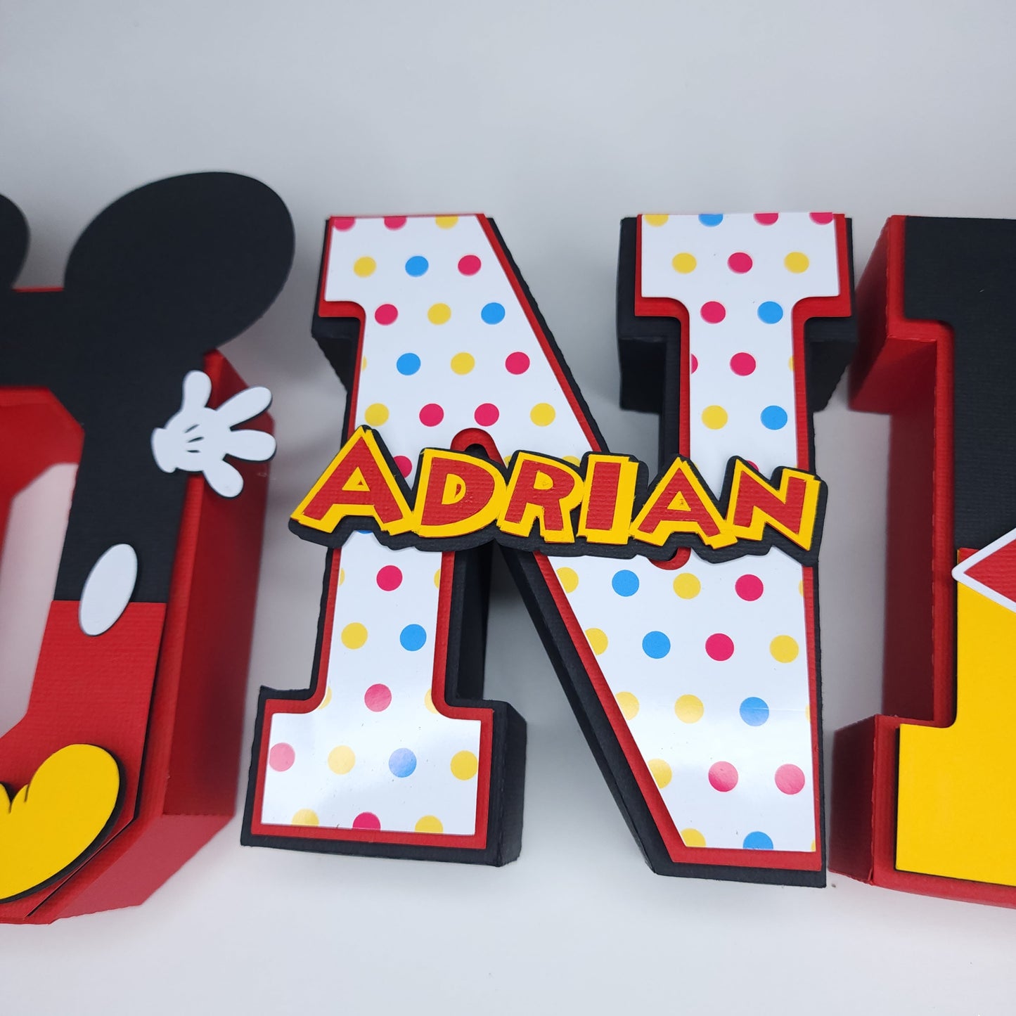 Mickey Mouse 3D letters, Mickey Mouse Party Decorations, Mickey Mouse Birthday Decorations, Mickey Mouse Party theme, Mickey Party theme