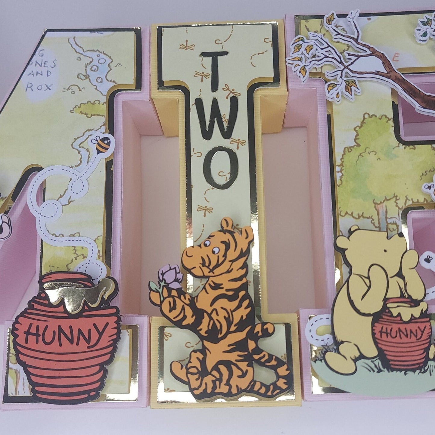 Winnie the Pooh 3D letters, Winnie the Pooh Party Decorations, Winnie the Pooh Birthday Party, Classic Winnie the Pooh Party theme