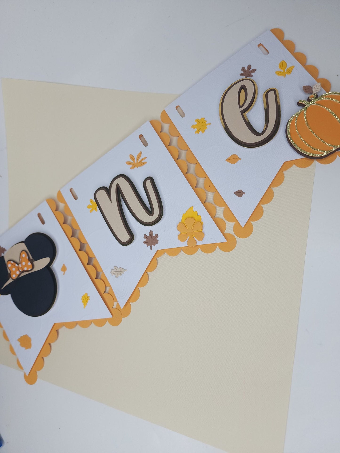 Thanksgivin Minnie Mouse Banner, Minnie Party Decorations, Thanksgivin Party Decorations, Minnie Mouse Fall Birthday Banner, One Thanksgivin