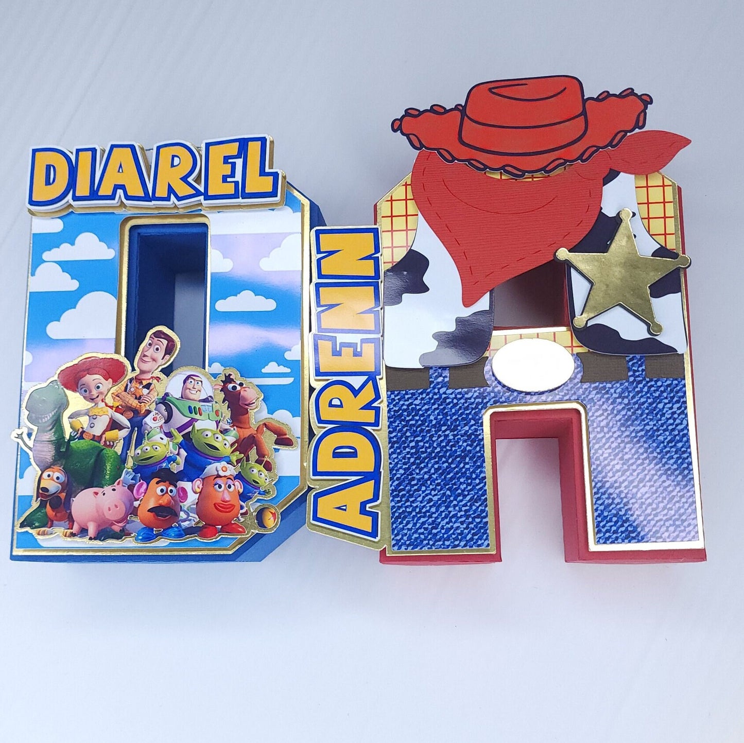 Toy Story 3D letters, Toy Story Birthday Party, Woody Toy Story Party Decorations, Toy Story Birthday Decorations, Woody Birthday theme