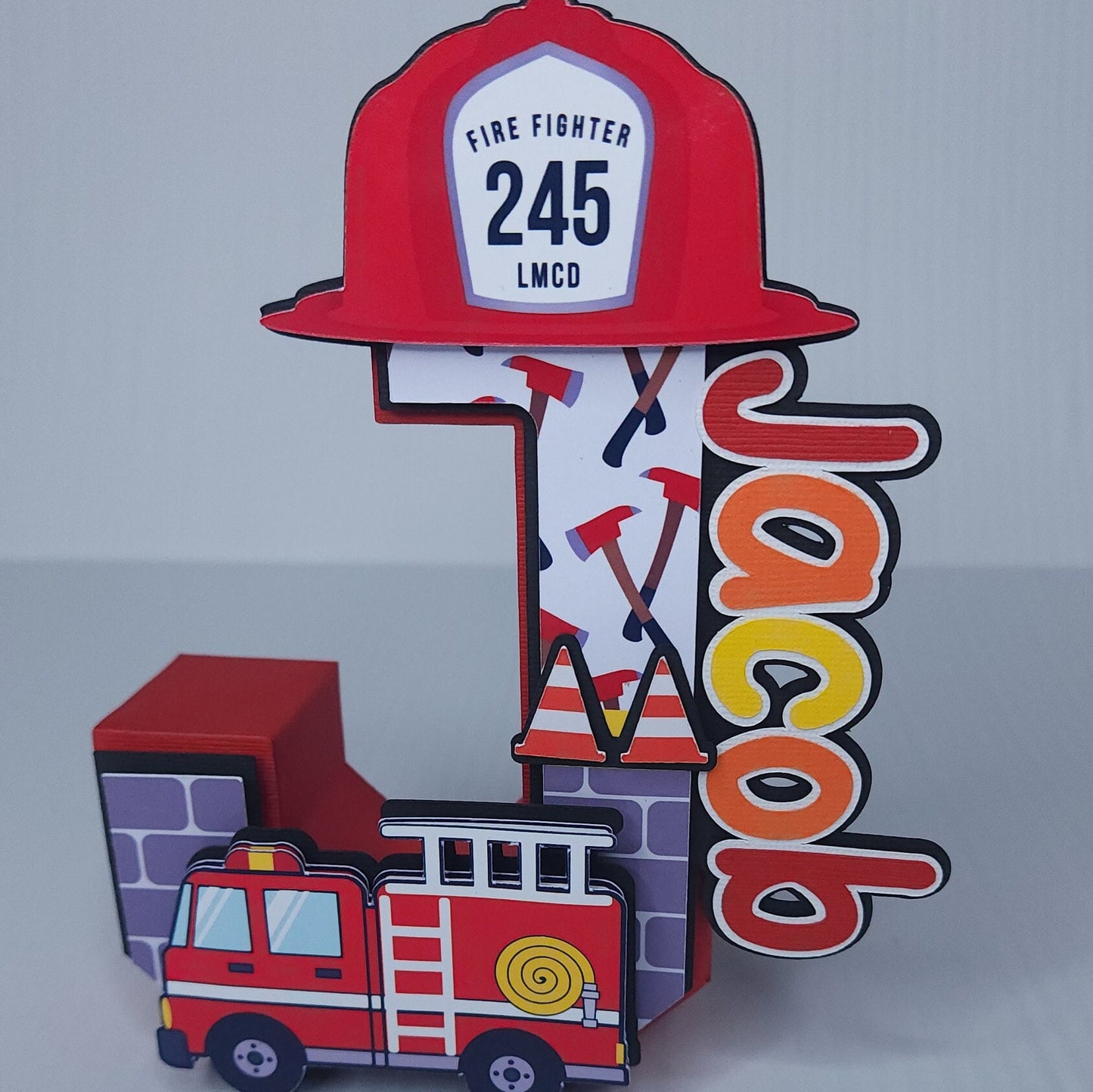 Fire Truck 3D letters, Fire Truck Party Decorations, Firefighter Birthday Decorations, Fire Truck, Fireman Party, Fire Truck Party Favor