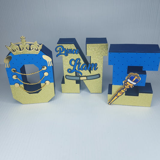 Prince 3D letter, Prince Party Decorations, Prince Birthday Party Decorations, Prince Party Decorations, Prince Party Favor, Prince Birthday