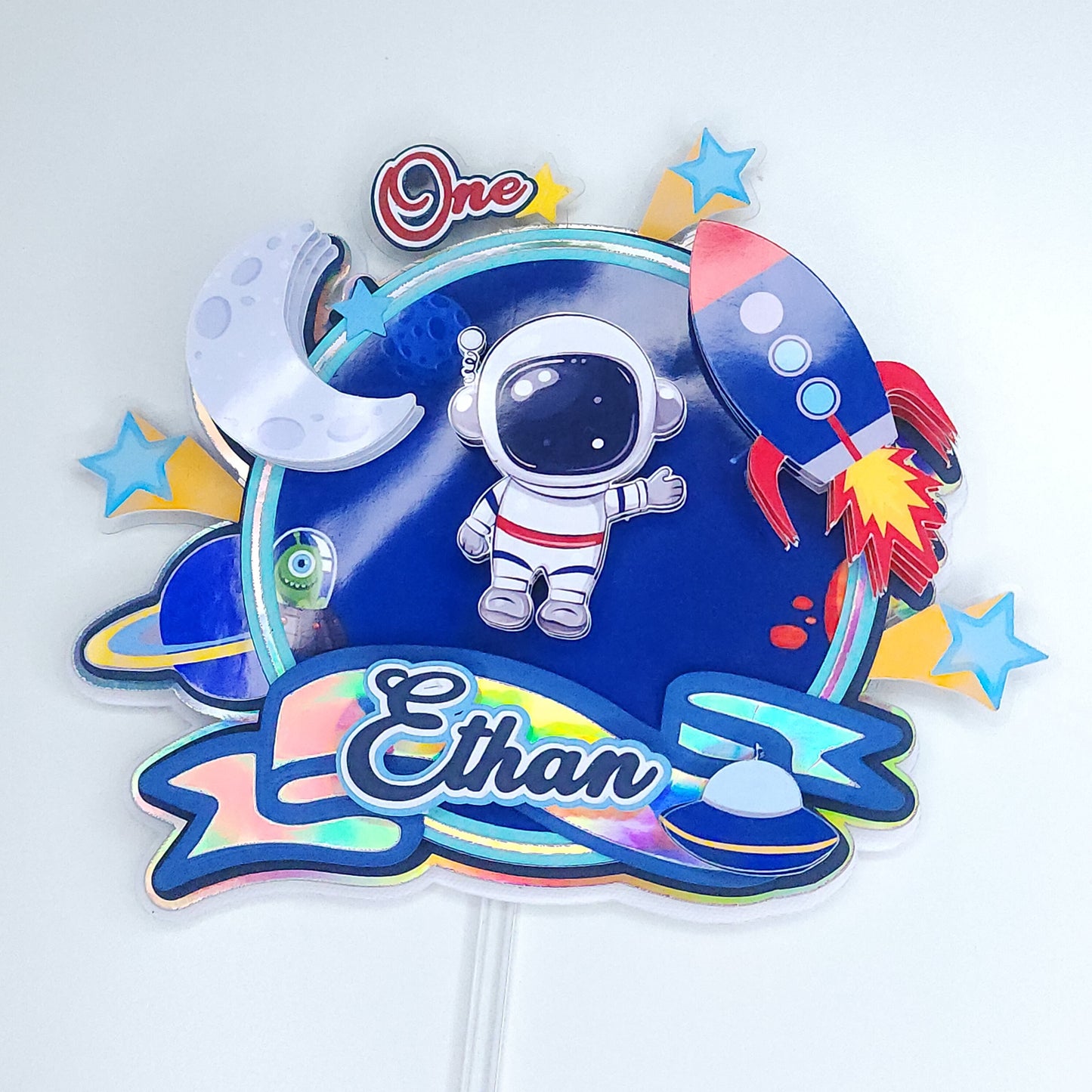 Outer Space Cake topper, Space Party Decorations, Outer Space Birthday Party, Space Decorations Theme, Astronaut 3D letters, Astronaut Party